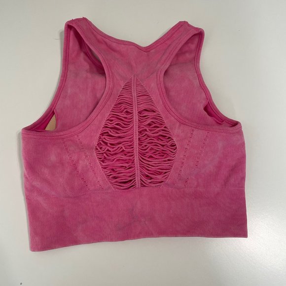 Mono B Liv Body Pullover Crop Mesh Open Sports Bra Top - Picture 3 of 9